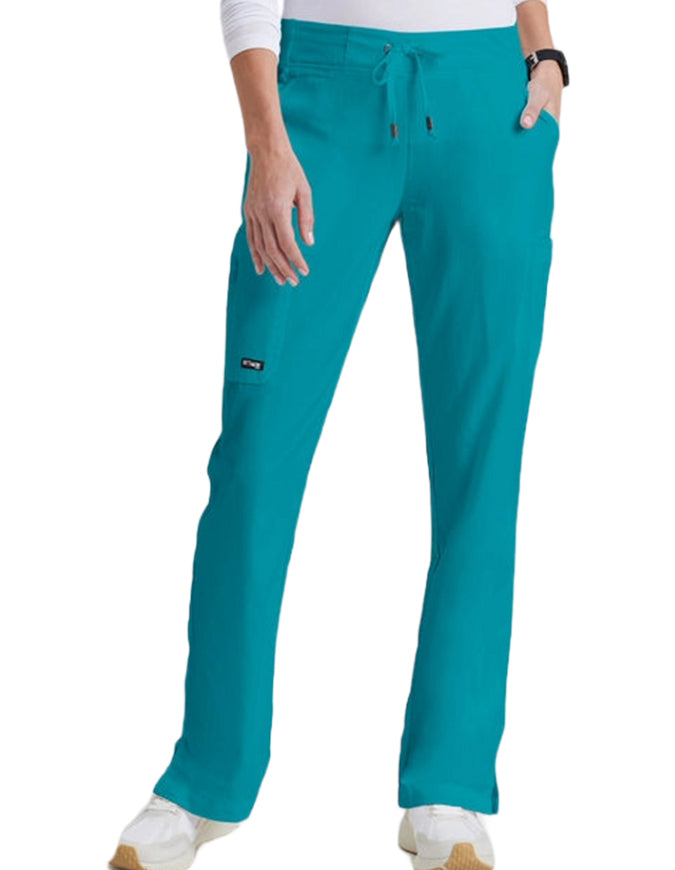 Grey's Anatomy 31.5 Inch Women's Straight Leg Pant - Teal Blue