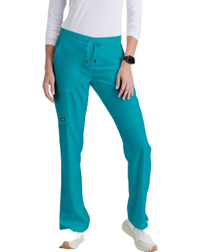 Grey's Anatomy 31.5 Inch Women's Straight Leg Pant - Teal Blue