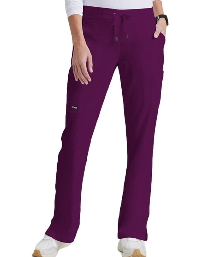 Grey's Anatomy 31.5 Inch Women's Straight Leg Pant - Wine