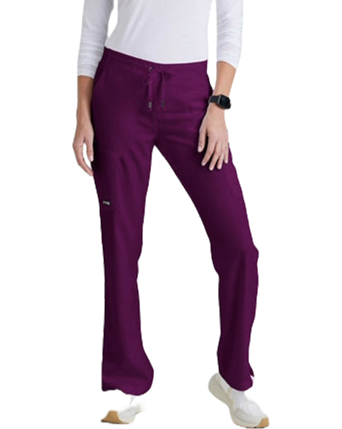 Grey's Anatomy 31.5 Inch Women's Straight Leg Pant - Wine