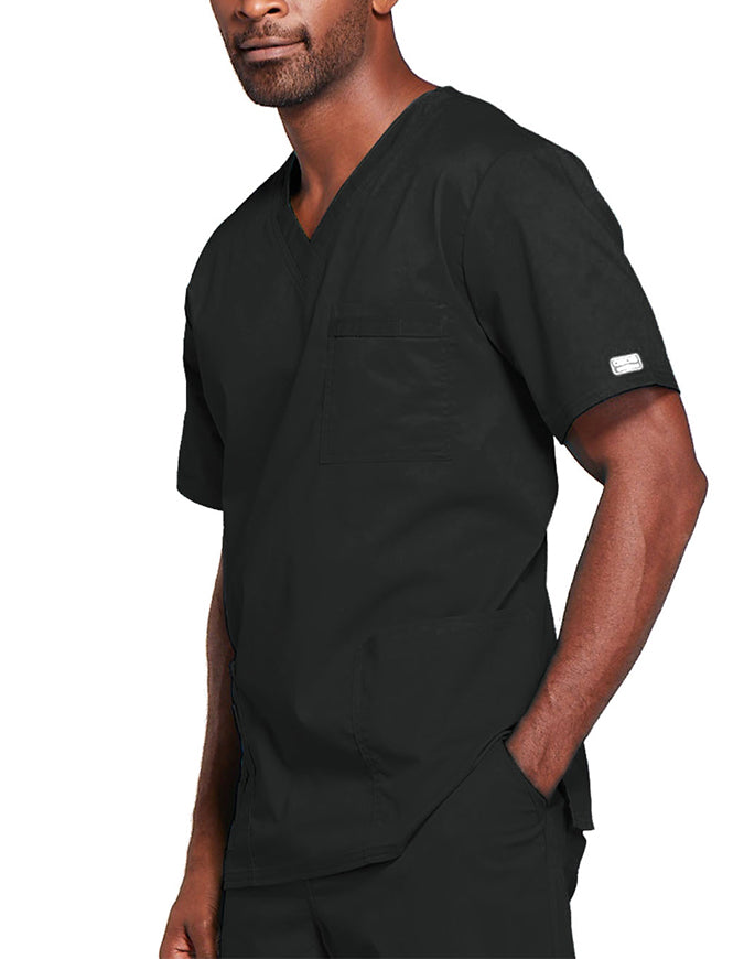 Cherokee Workwear Unisex V-Neck Nurses Scrub Top - Black