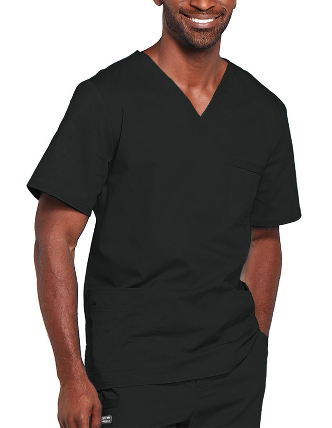 Cherokee Workwear Unisex V-Neck Nurses Scrub Top - Black