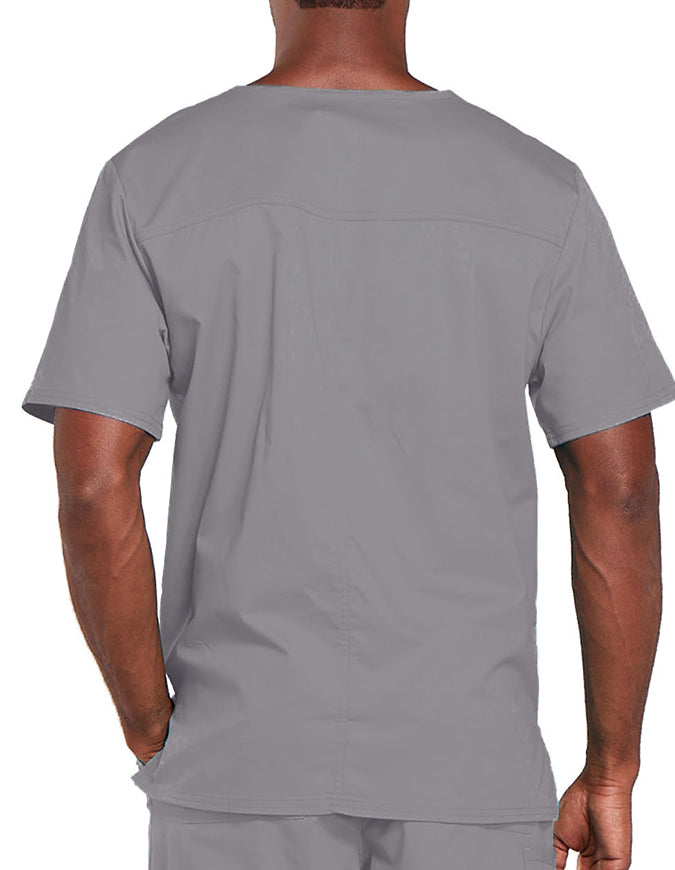 Cherokee Workwear Unisex V-Neck Nurses Scrub Top - Grey