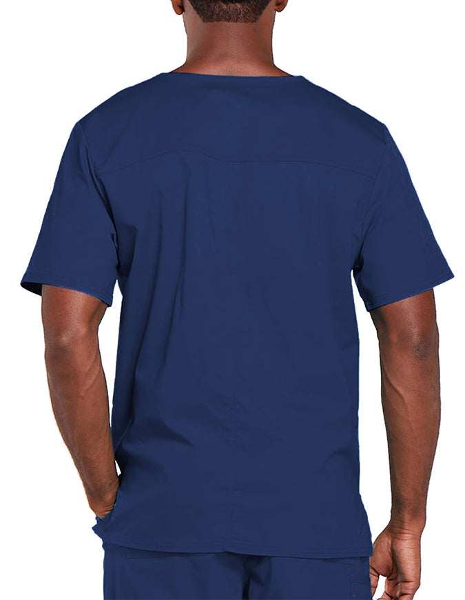 Cherokee Workwear Unisex V-Neck Nurses Scrub Top - Navy