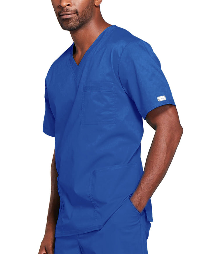 Cherokee Workwear Unisex V-Neck Nurses Scrub Top - Royal