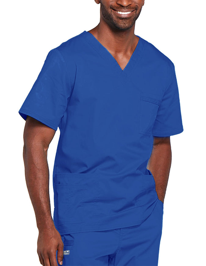 Cherokee Workwear Unisex V-Neck Nurses Scrub Top - Royal