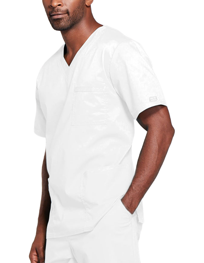 Cherokee Workwear Unisex V-Neck Nurses Scrub Top - White