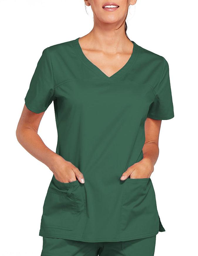 Cherokee Workwear Women's V-Neck Nursing Scrub Top Hunter