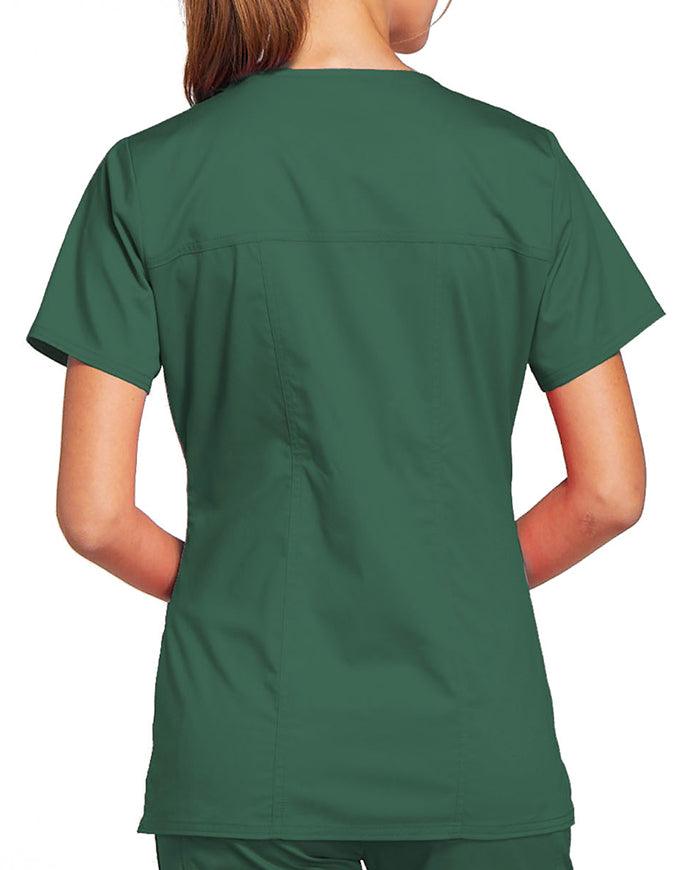 Cherokee Workwear Women's V-Neck Nursing Scrub Top Hunter