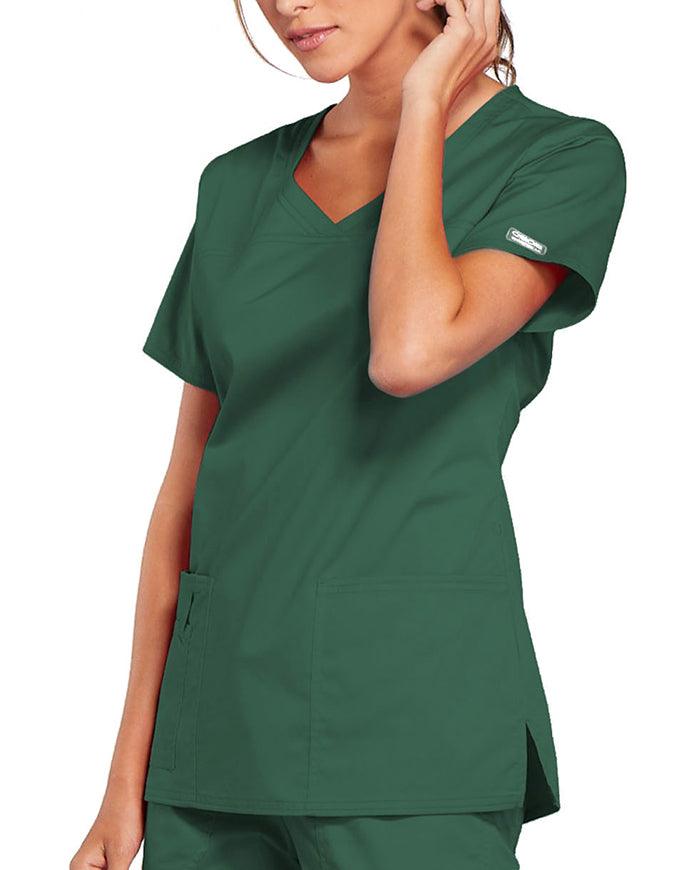 Cherokee Workwear Women's V-Neck Nursing Scrub Top Hunter