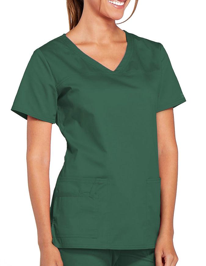 Cherokee Workwear Women's V-Neck Nursing Scrub Top Hunter