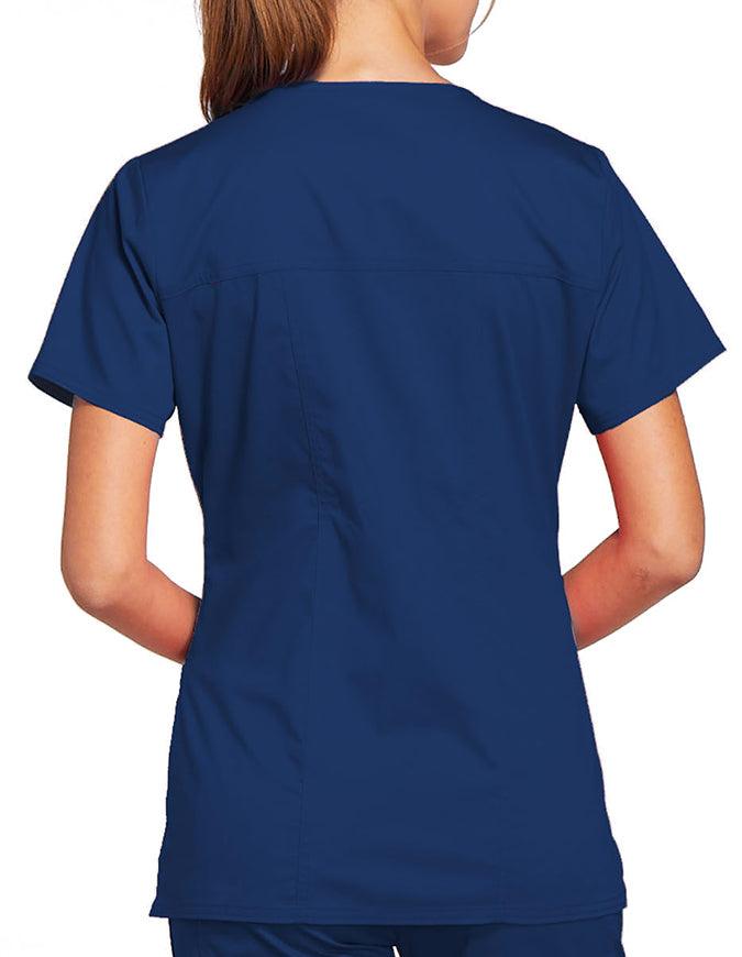 Cherokee Workwear Women's V-Neck Nursing Scrub Top Navy