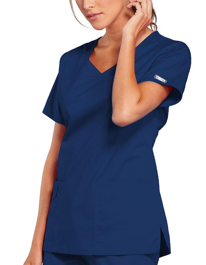 Cherokee Workwear Women's V-Neck Nursing Scrub Top Navy