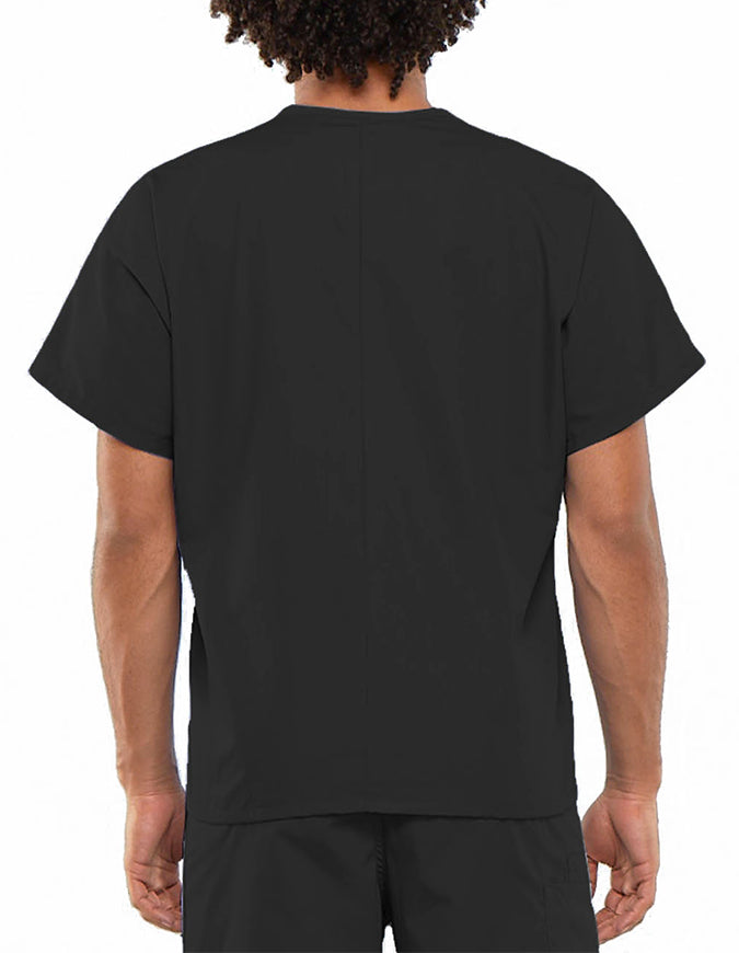 Cherokee Workwear Unisex V-Neck Solid Scrub Top Black