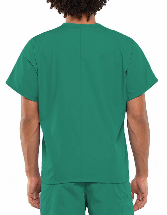 Cherokee Workwear Unisex V-Neck Solid Scrub Top - Surgical Green