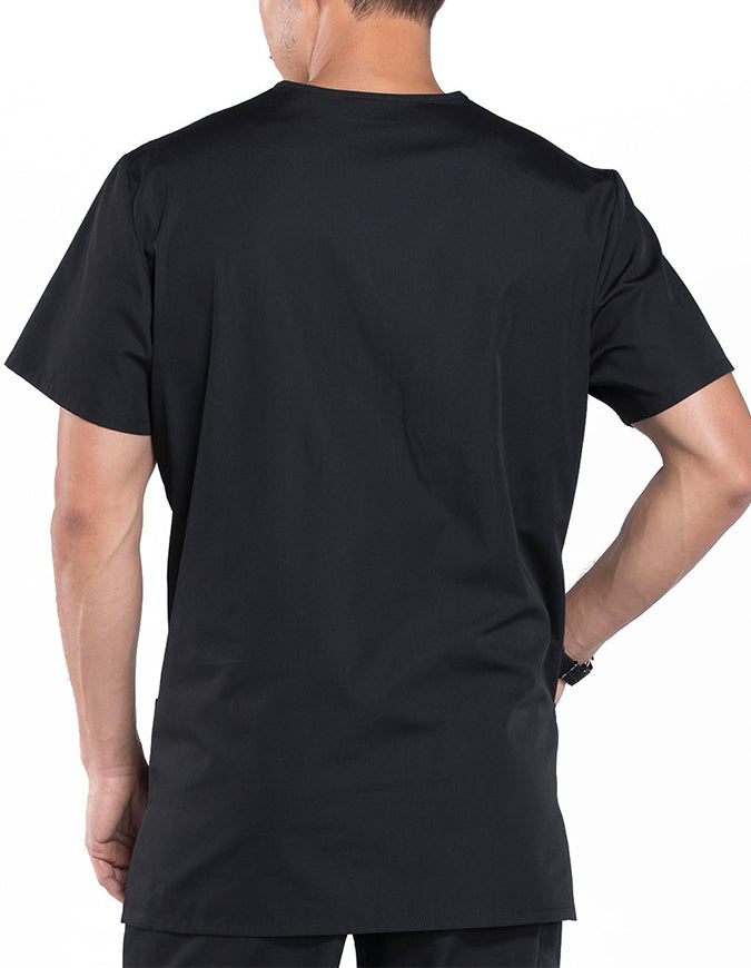 Cherokee Workwear Unisex Three Pocket Scrub Top Black