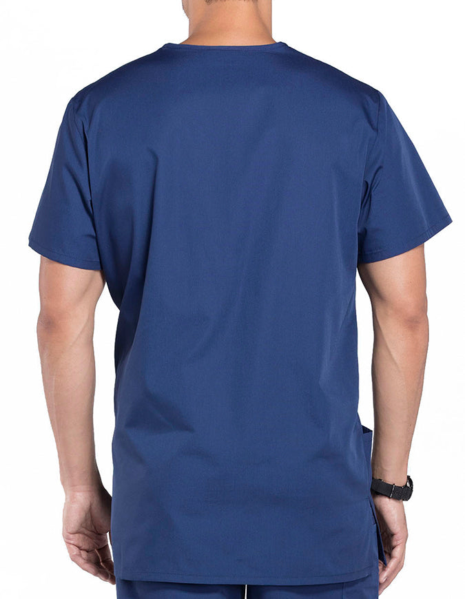 Cherokee Workwear Unisex Three Pocket Scrub Top - Navy