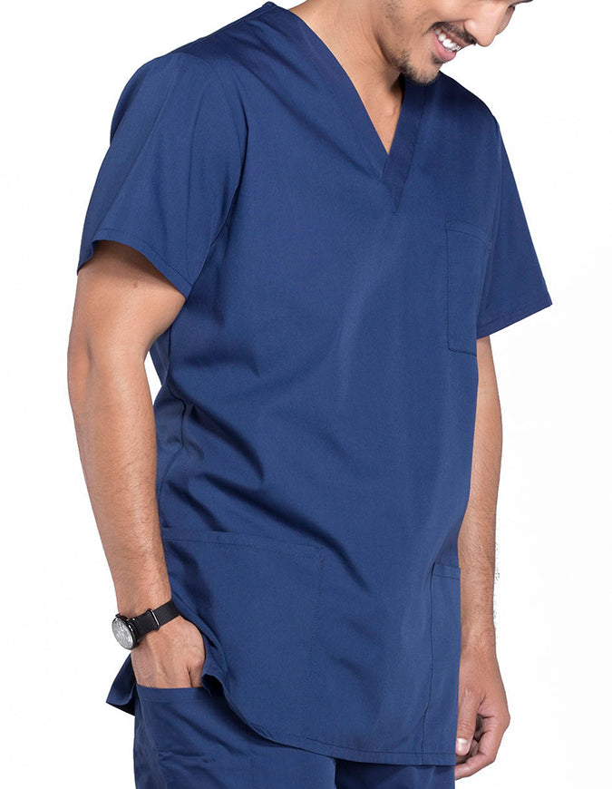 Cherokee Workwear Unisex Three Pocket Scrub Top - Navy