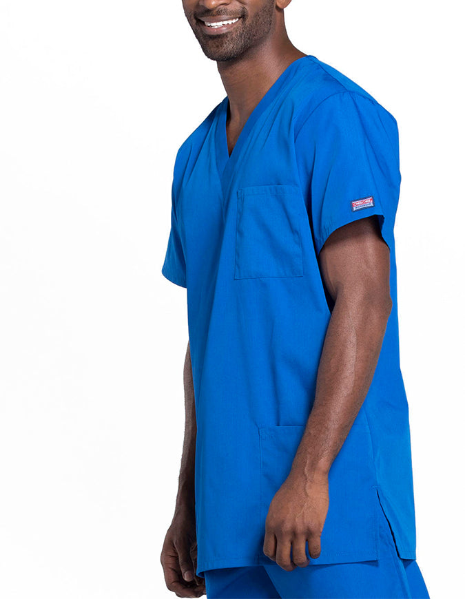 Cherokee Workwear Unisex Three Pocket Scrub Top - Royal