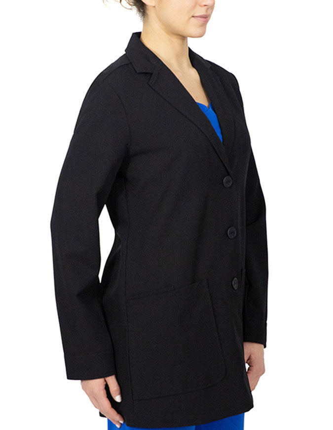 Healing Hands 31 Inches Women's Faith Labcoat - Black