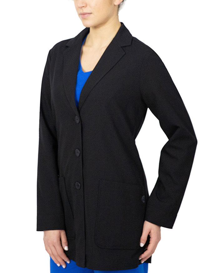 Healing Hands 31 Inches Women's Faith Labcoat - Black