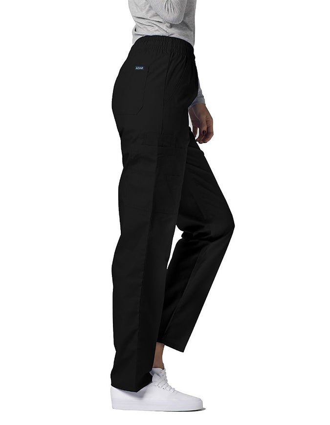 Adar 30 Inch Unisex Medical Cargo Scrub Pants Black