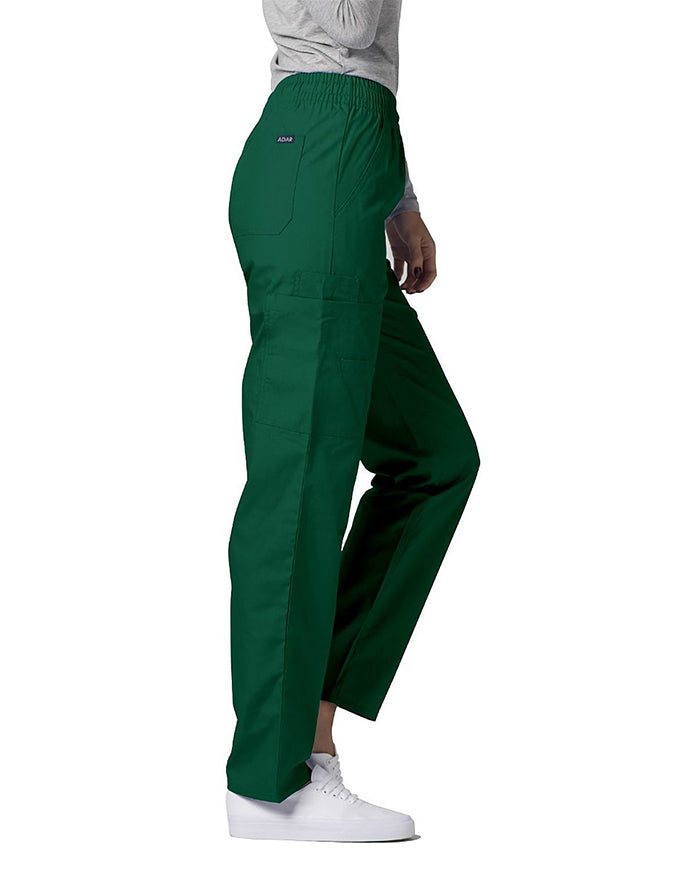 Adar 30 Inch Unisex Medical Cargo Scrub Pants Hunter Green