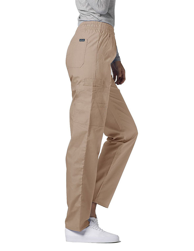 Adar 30 Inch Unisex Medical Cargo Scrub Pants Khaki