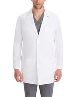 Healing Hands 35.5 Inches Men's Logan Lab Coat - Whtie