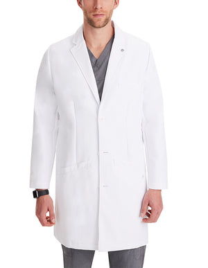 Healing Hands 39 Inches Men's Lyndon Lab Coat - White