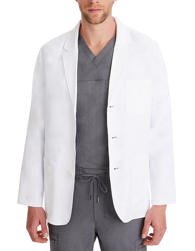 Healing Hands Mens's Leo Lab Coat - White