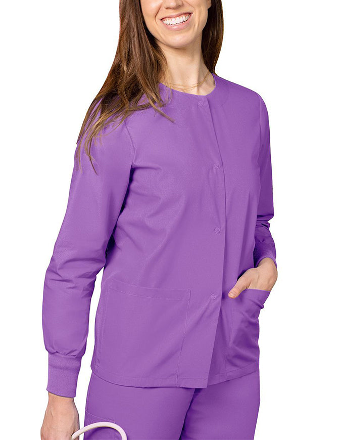 Adar 29 Inch Women's Two Pockets Warm Up Scrub Lab Jacket - Lavender