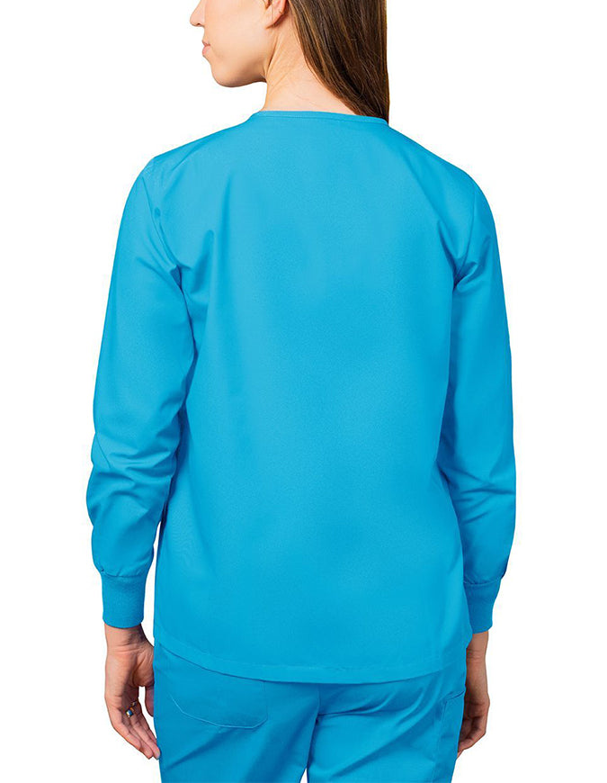 Adar 29 Inch Women's Two Pockets Warm Up Scrub Lab Jacket - Turquoise