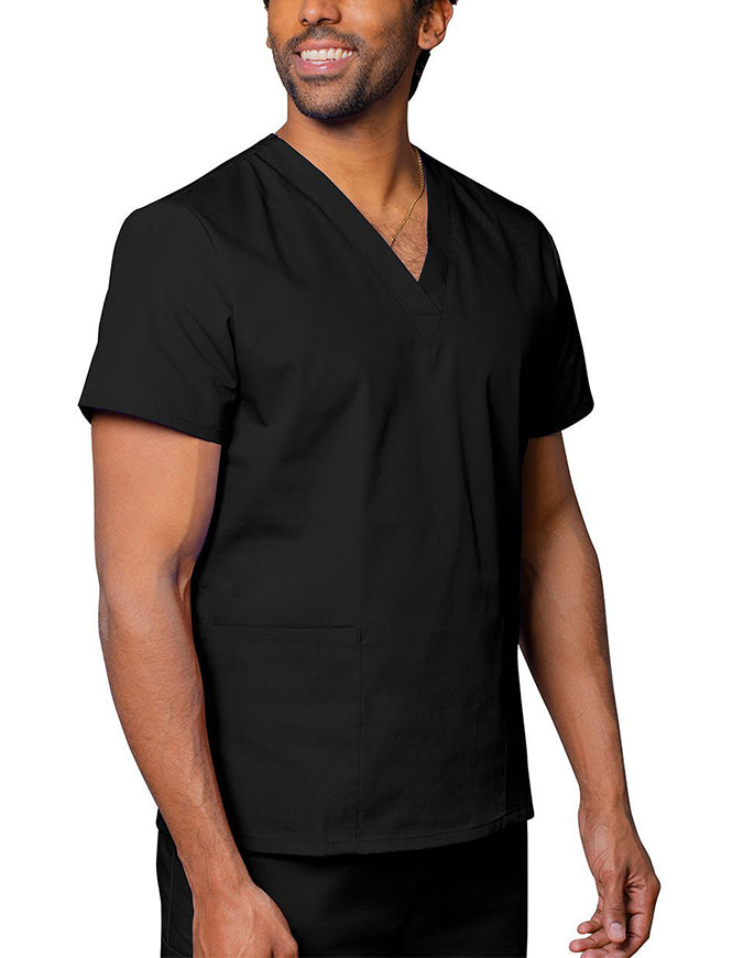 Adar Unisex V-neck Basic Scrub Set Black