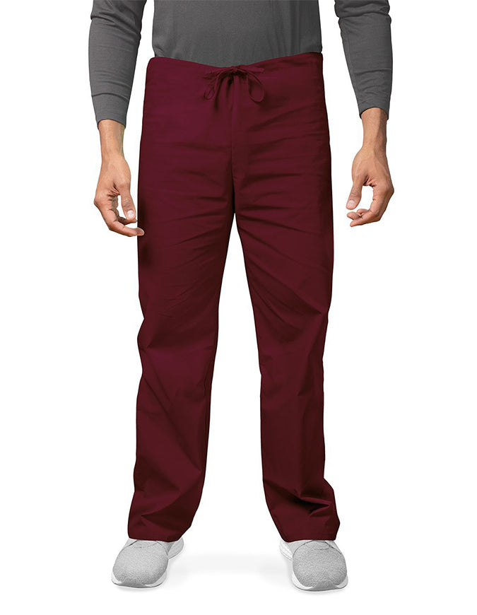 Adar Unisex V-neck Basic Scrub Set Burgundy