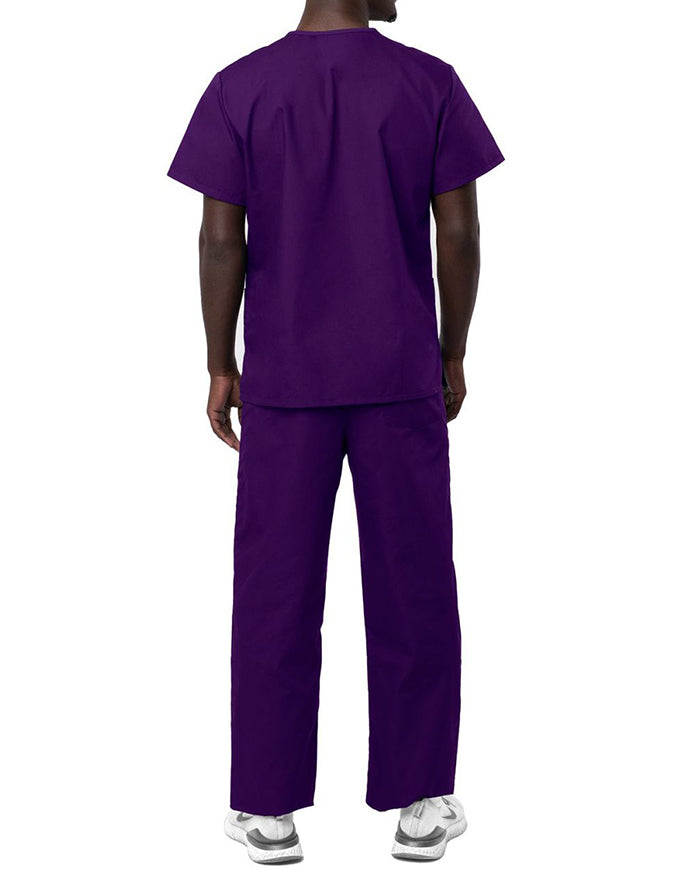 Adar Unisex V-neck Basic Scrub Set Purple