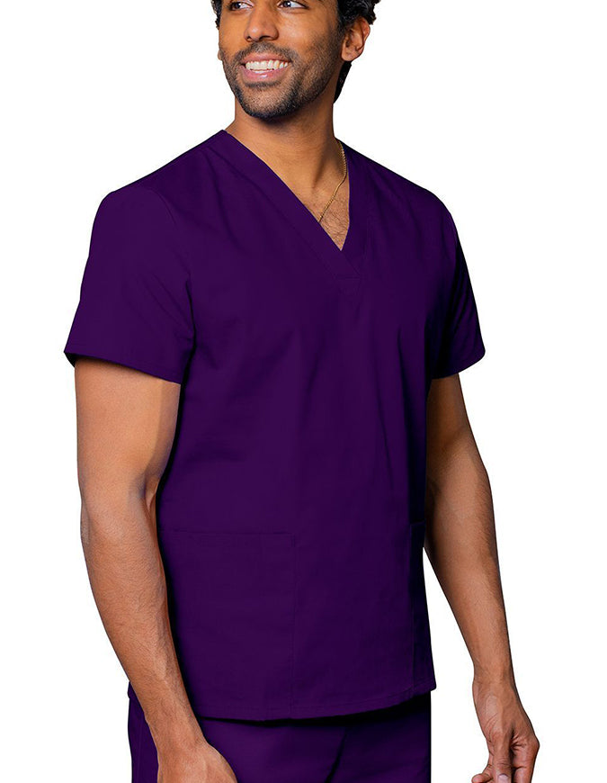 Adar Unisex V-neck Basic Scrub Set Purple