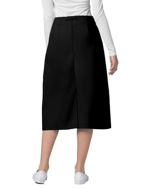 Adar 29 Inch Women's Drawstring Uniform Skirt Black