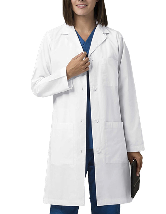 Wonderwink 38 Inch Women's Long Lab Coat - White