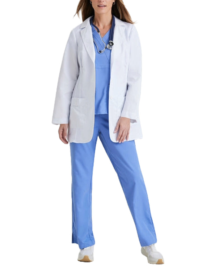 Grey's Anatomy 32 inch Women's Twill White Medical Lab Coat - White