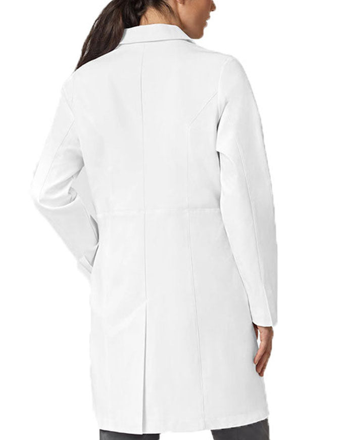 WonderWink Slate Women's Long Lab Coat White