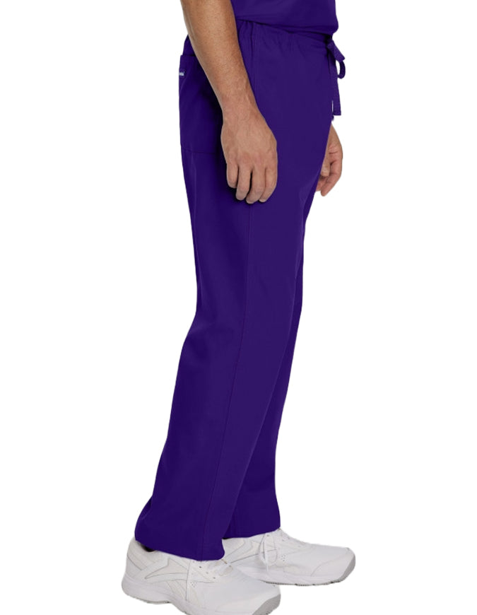 Landau 31 Inch Unisex Reversible Drawstring Scrub Pants - Grape