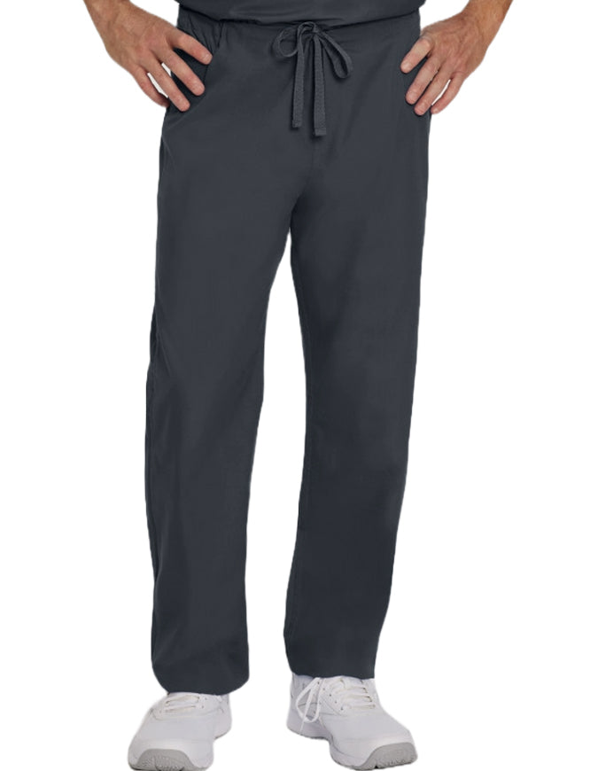 Landau 31 Inch Unisex Reversible Drawstring Scrub Pants - Graphite