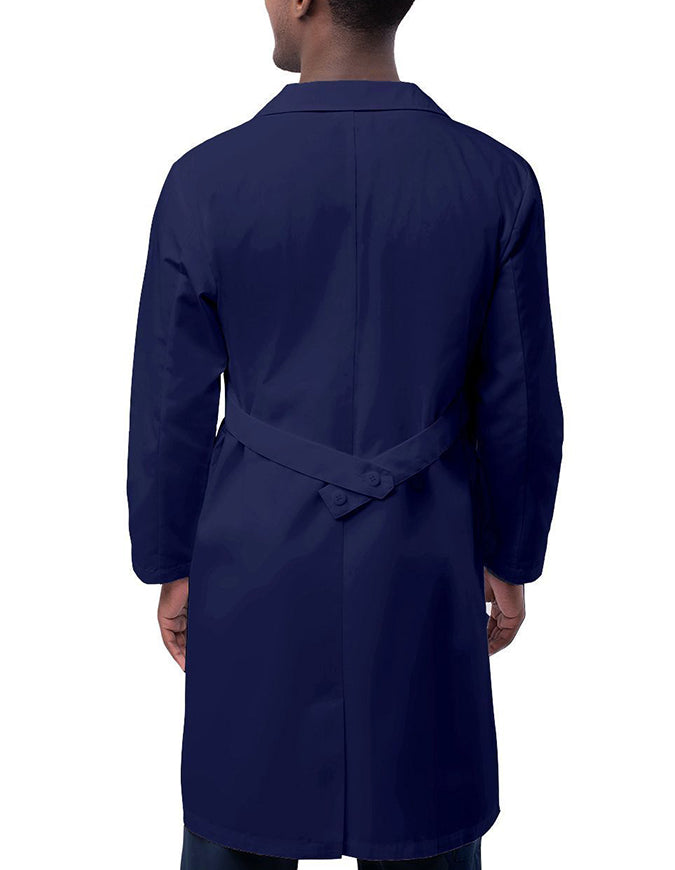 Adar 39 Inch Unisex Inner Pocket Lab Coat - Navy