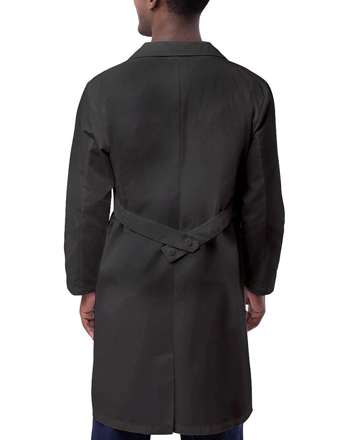 Adar 39 Inch Unisex Inner Pocket Lab Coat - pewter