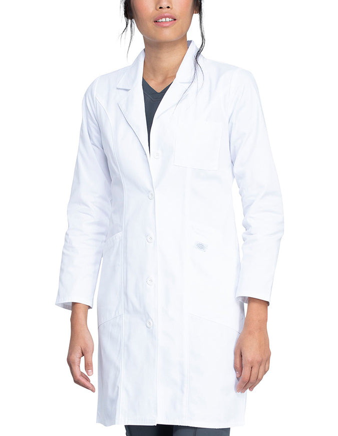 Dickies EDS professional white 37 inch Women's Lab Coat - White