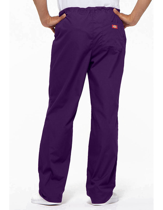 Dickies 31 Inch EDS Unisex Drawstring Scrub Pants - Eggplant