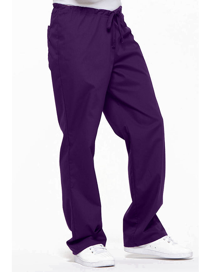 Dickies 31 Inch EDS Unisex Drawstring Scrub Pants - Eggplant