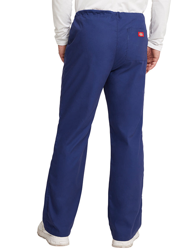 Dickies 31 Inch EDS Unisex Drawstring Scrub Pants - Navy