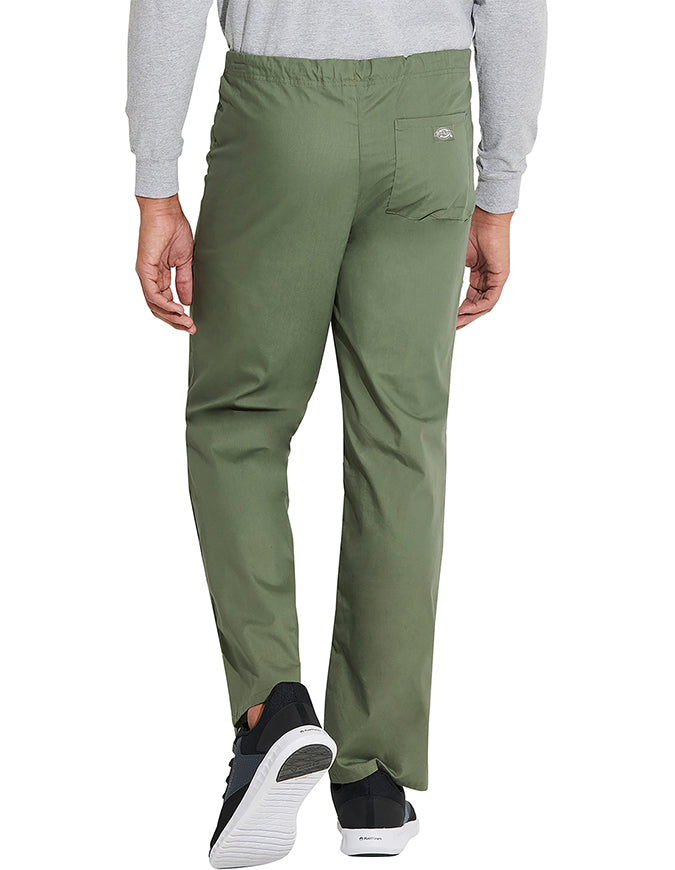 Dickies 31 Inch EDS Unisex Drawstring Scrub Pants - Olive